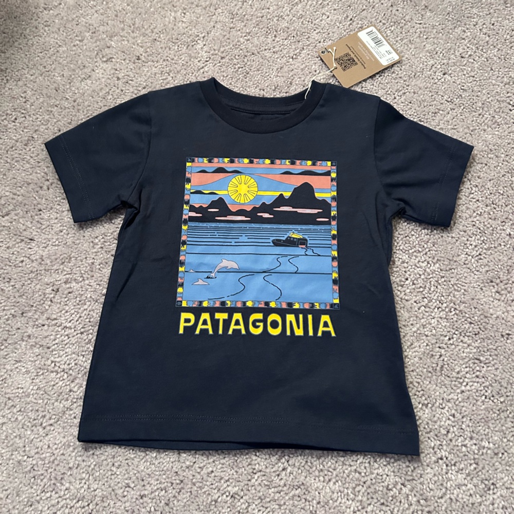 NWT Patagonia short sleeve lake boating tee size 6-12 months